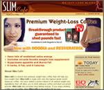 slim cafe web design